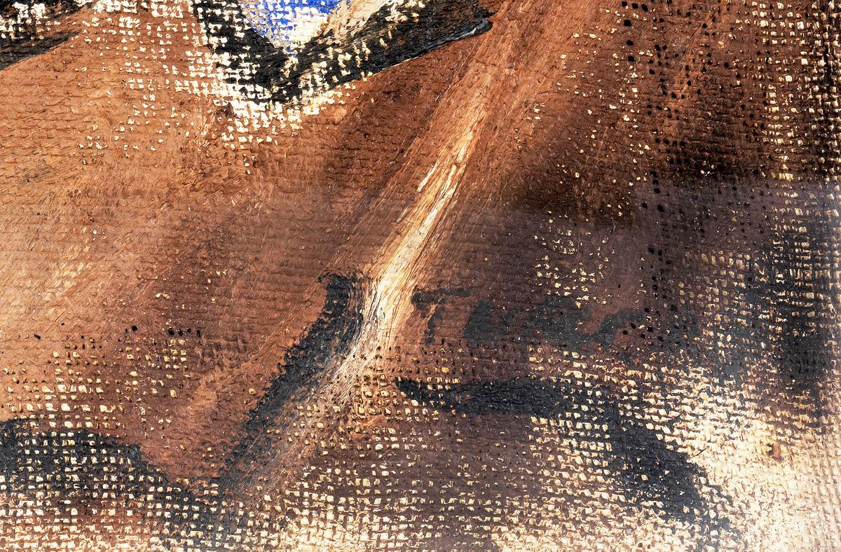 Firmato. "Distruzioni a Viterbo" cm 40 x 52