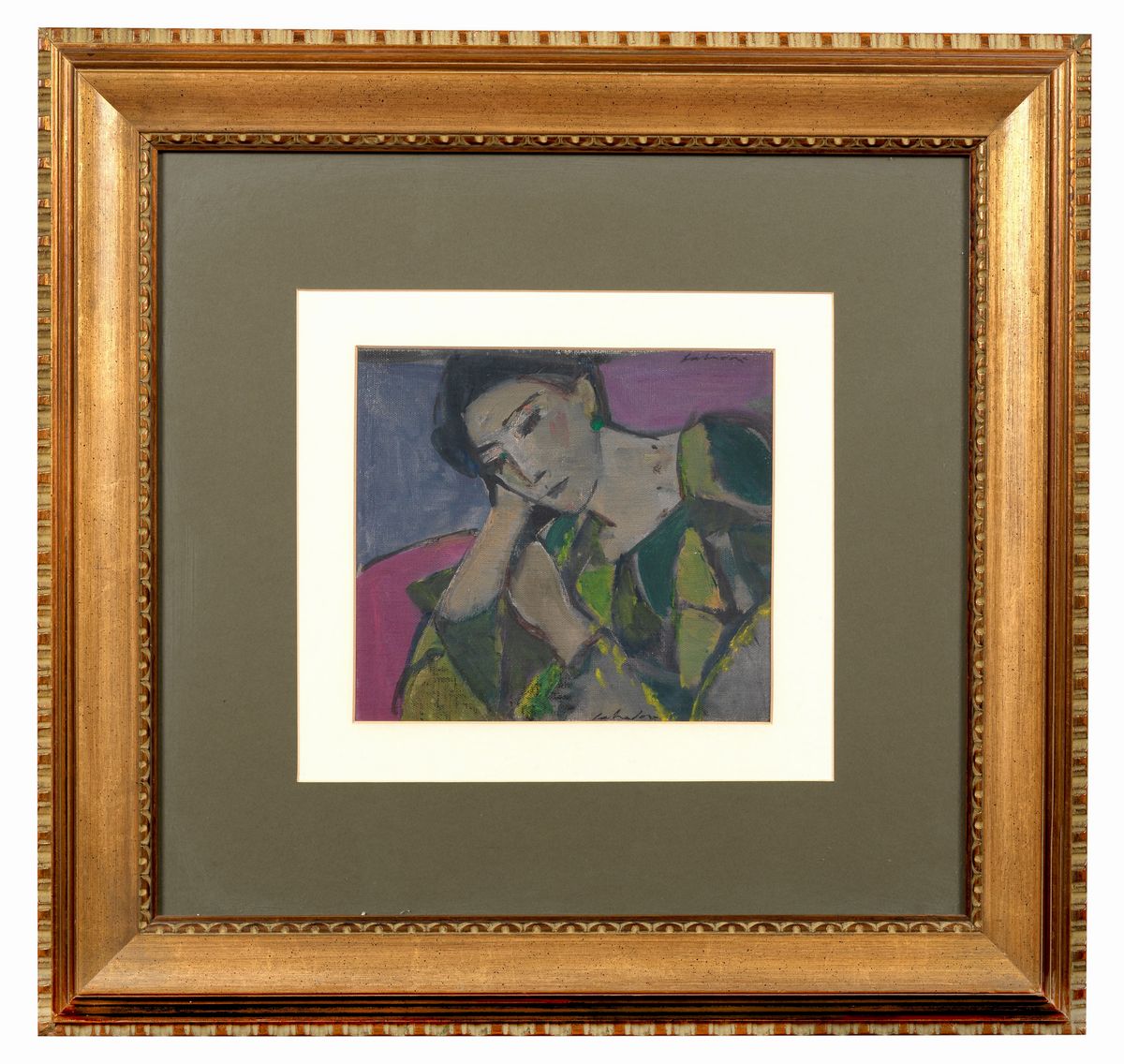 Firmato. "Flora" olio su tela cm 23 x 26