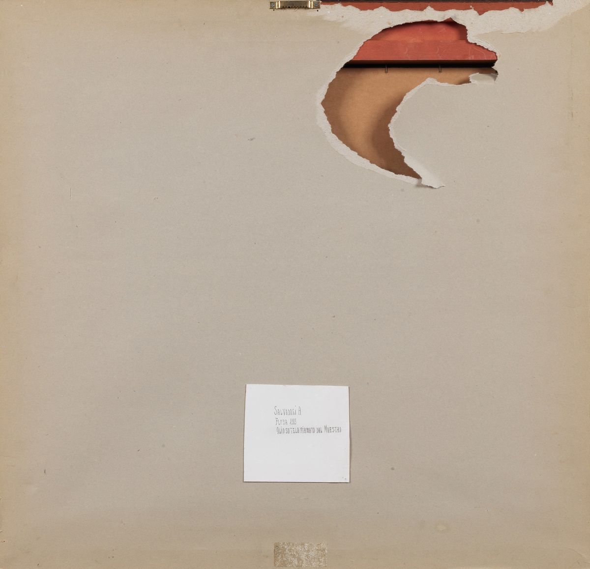 Firmato. "Flora" olio su tela cm 23 x 26