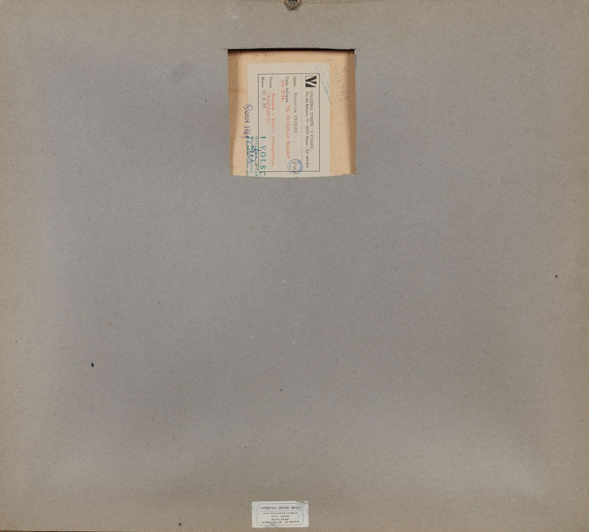 Firmato. "Il vetturale biondo 1954" disegno a sanguigna su carta cm 15 x 22