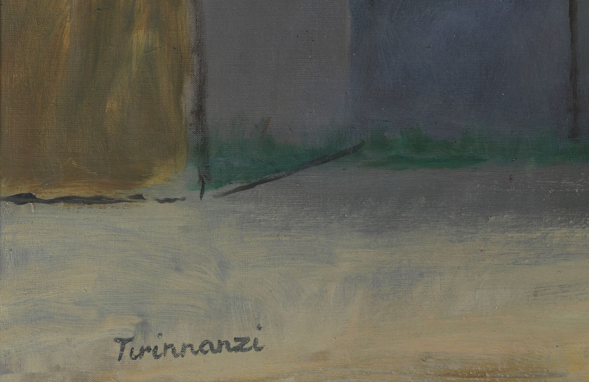 Firmato. "L'Accusa" olio su tela cm 50 x 70