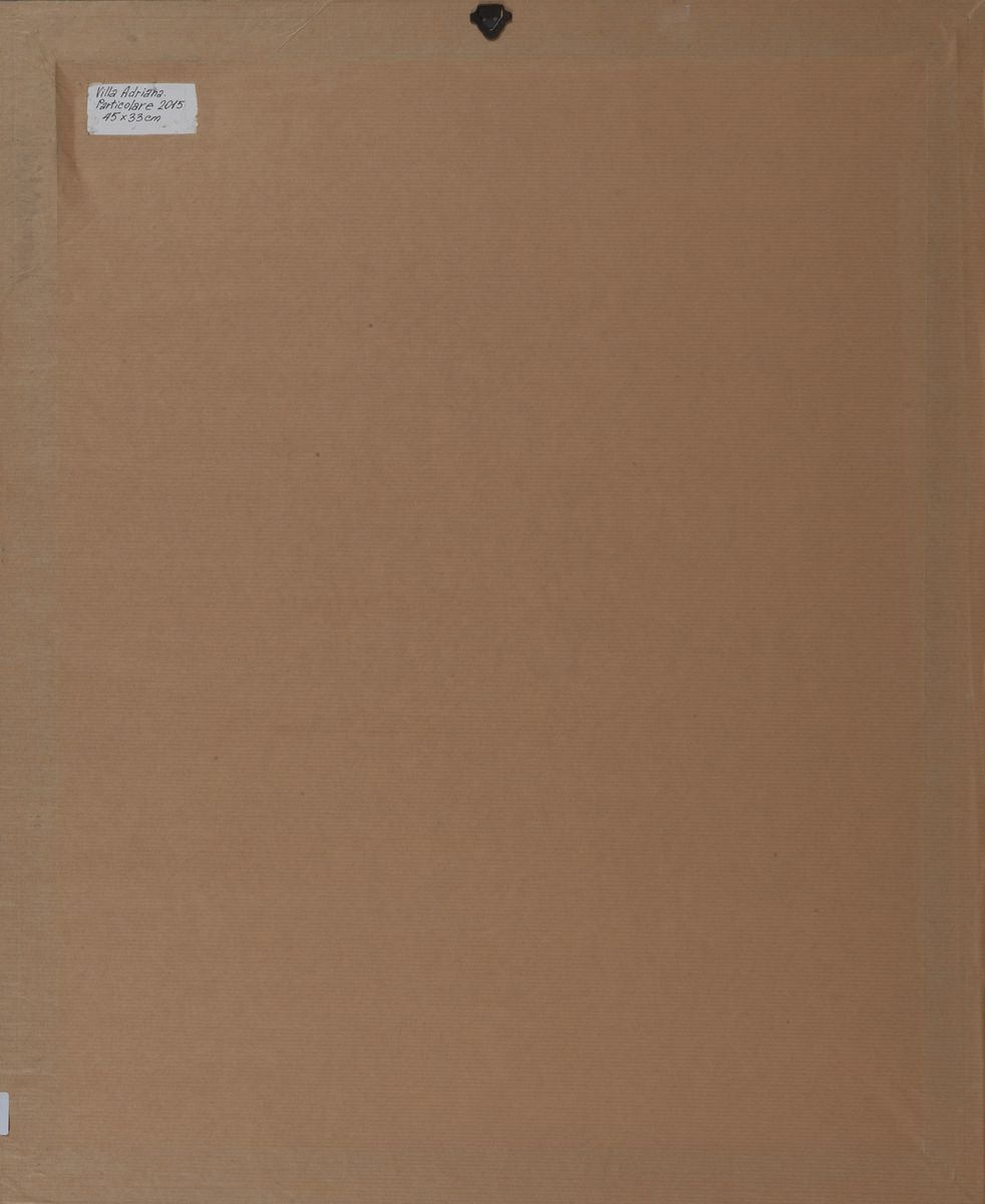 Firmato e datato 2015. "Villa Adriana" acquarello su carta cm 46 x 35