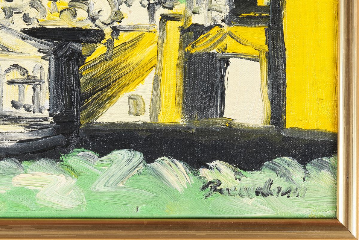 Firmato e datato 1979. "Venezia" olio su tela cm 20 x 30