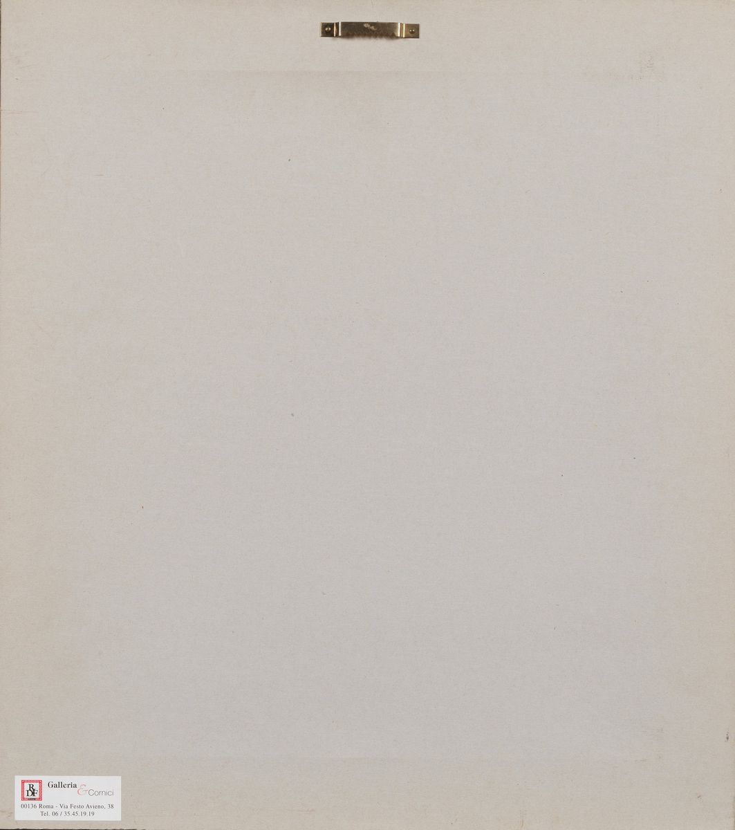 Firmato. "Studio di pittore" acquarello su carta cm 22 x 17