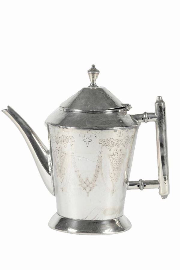 Sheffield coffee pot  (England Late 19th century)  - Auction Fine Art Legacy of Prestigious Noble Roman Villino and Private Collections - Gelardini Aste Casa d'Aste Roma