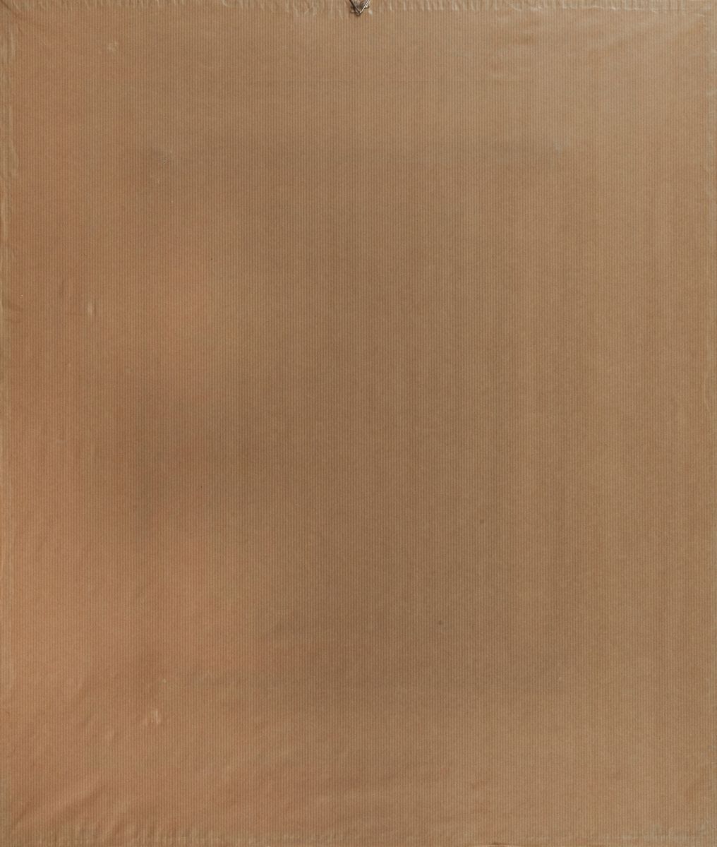 Firmato. "Senza Titolo" affresco su tela applicata a tavola cm 43 x 33
