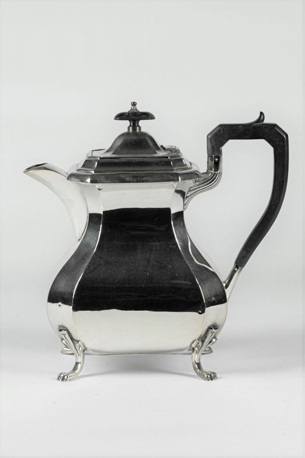 Caffettiera in sheffield Epoca Regina Vittoria  (Inghilterra XIX Secolo)  - Asta Asta a Tempo - Arredi, Dipinti, Argenti e Oggetti d'Arte. - Gelardini Aste Casa d'Aste Roma
