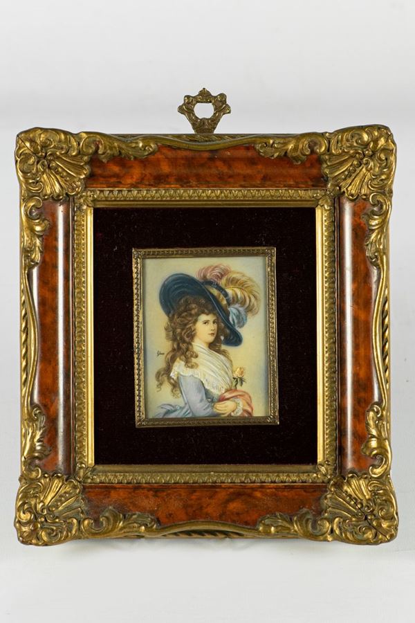Miniatura dipinta &quot;Dama&quot;