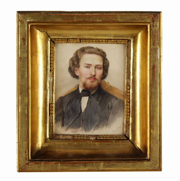 Emanuel Thomas Peter - Signed and dated 1847. "Portrait of a young nobleman", painted miniature