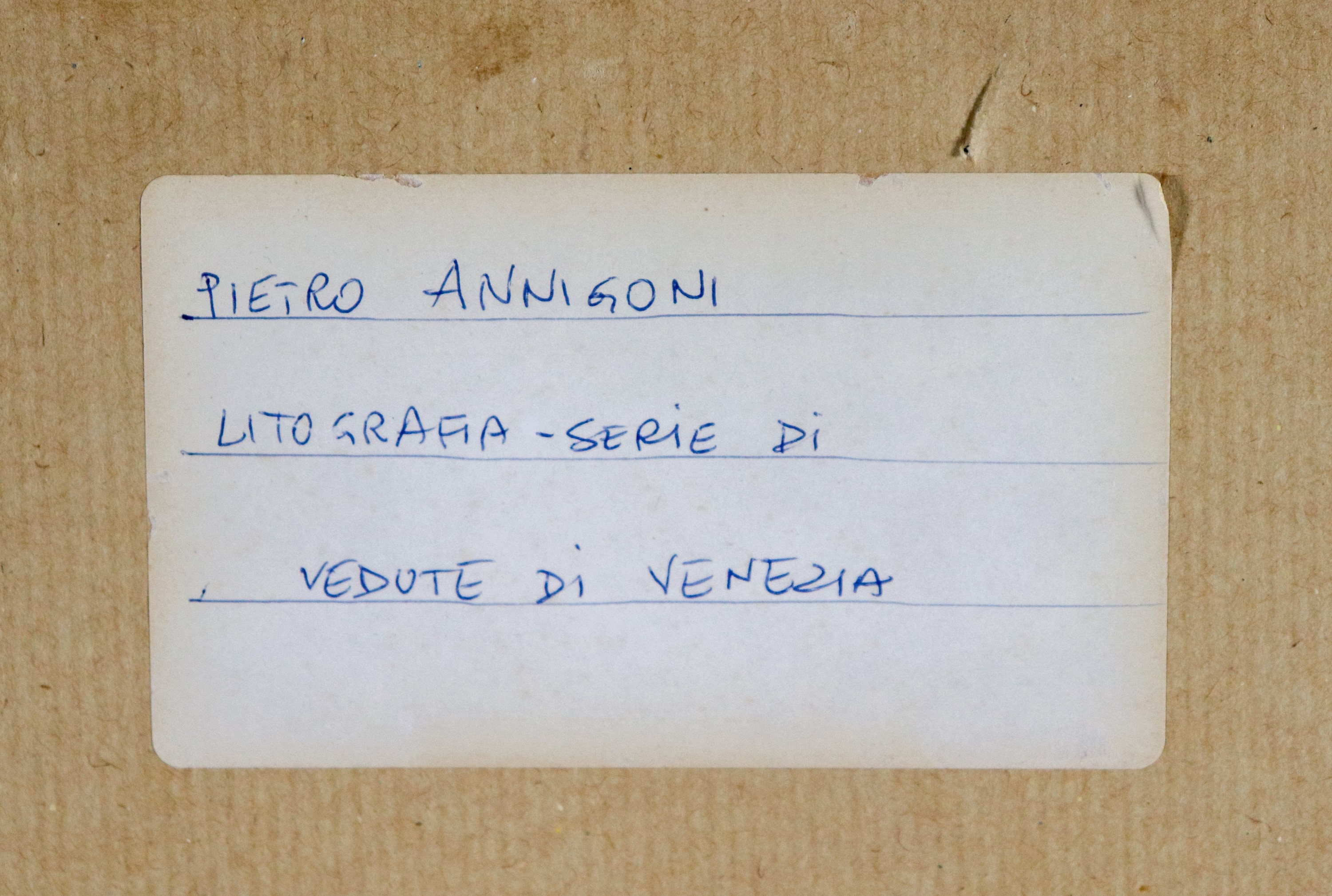 Firmate. "Vedute dell'Alluvione di Venezia del 4 Novembre 1966" serie di 6 litografie commemorati...