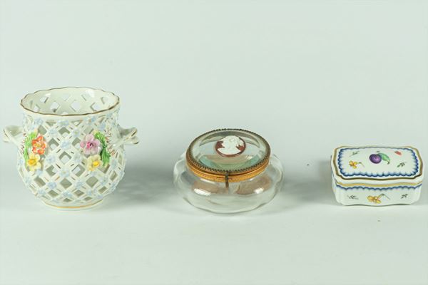 Lot in porcelain and crystal