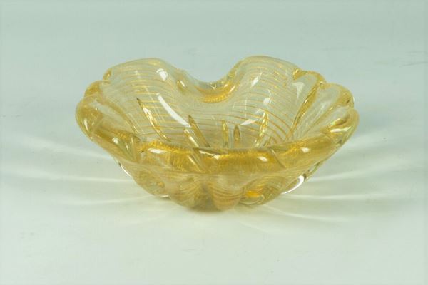 Shell in blown Murano glass
