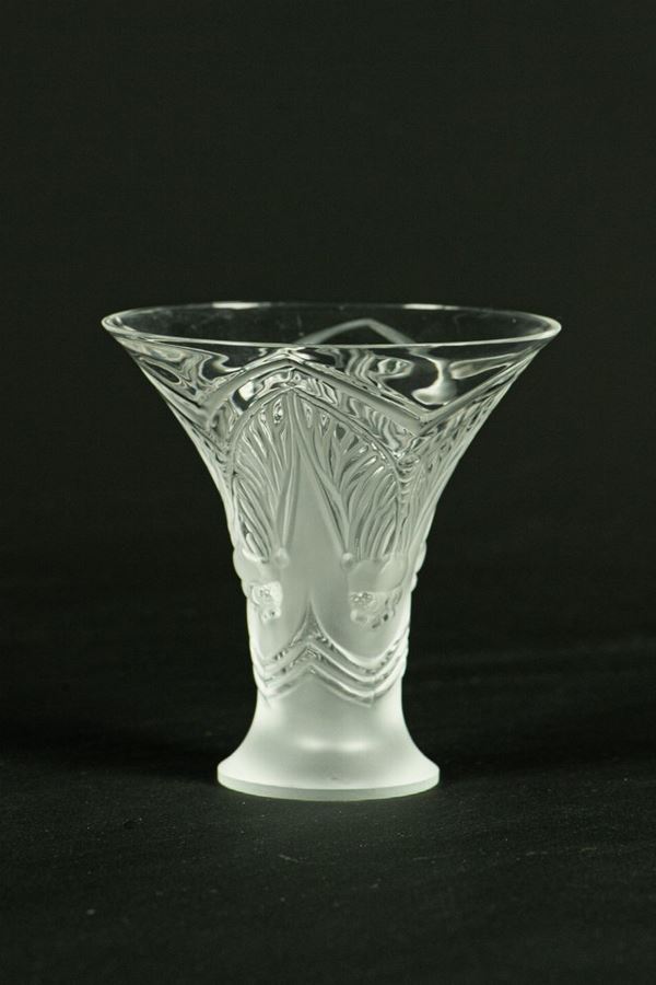 Small Lalique crystal vase