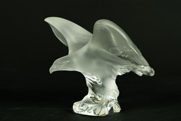 Piccola Scultura &quot;Aquila&quot; in cristallo Lalique