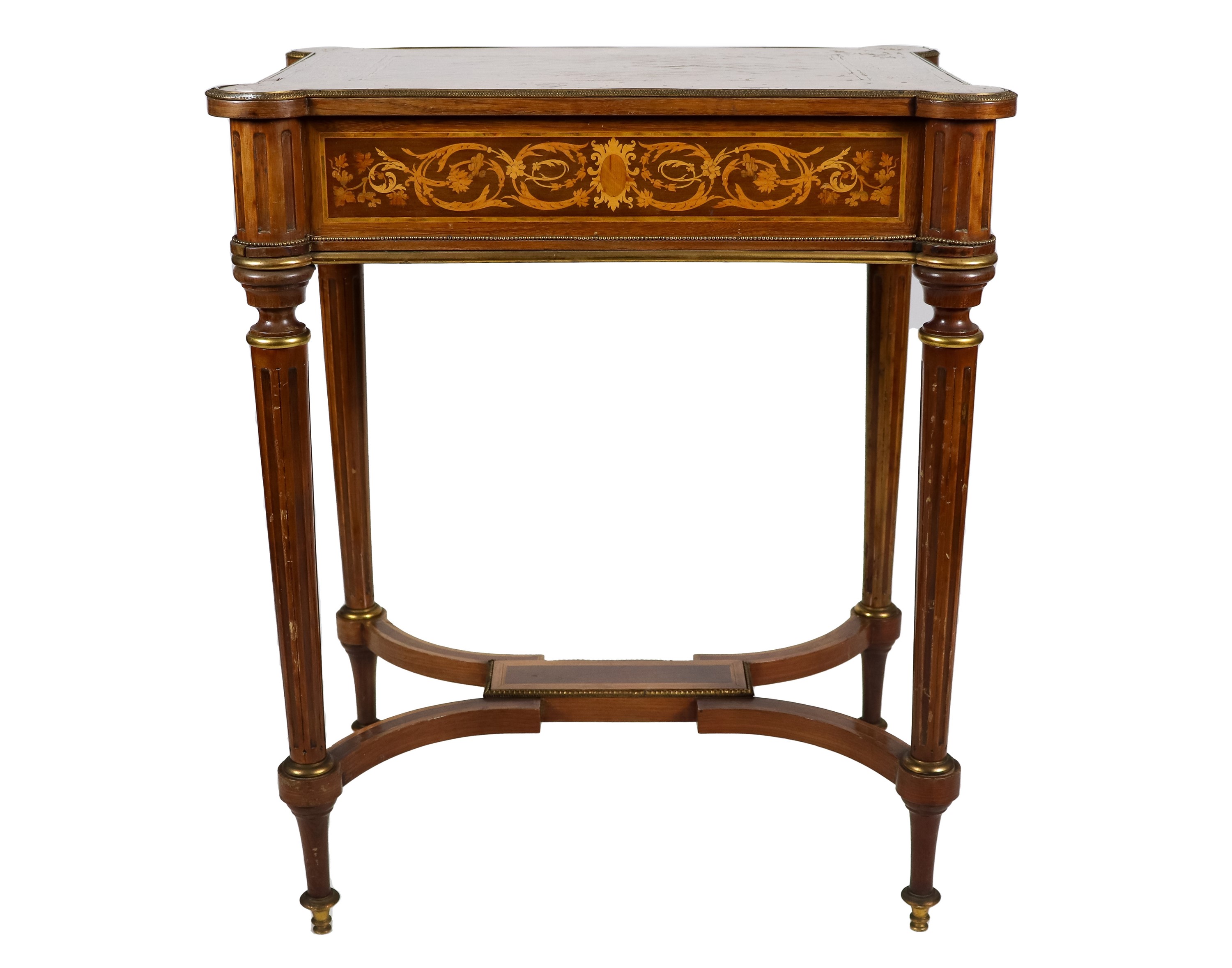 Piccolo tavolino rettangolare da centro Napoleone III (1852-1870), in ebano viola e bois de rose,...