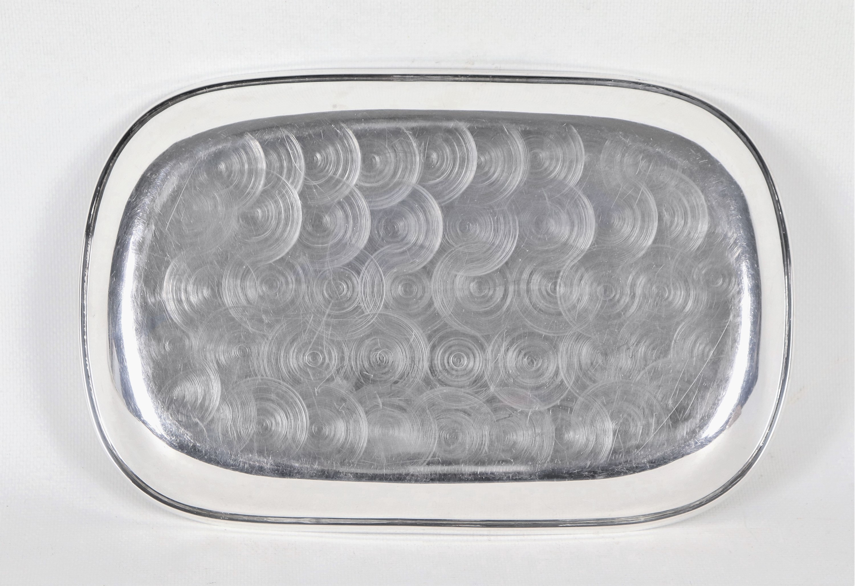 Portalegumi ovale in argento liscio, gr. 510