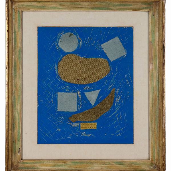 Pittore Italiano Arte Contemporanea - "All'istante dell'alba", piccolo dipinto a tecnica mista su compensato