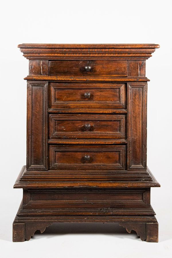 Louis XIV bedside table in walnut