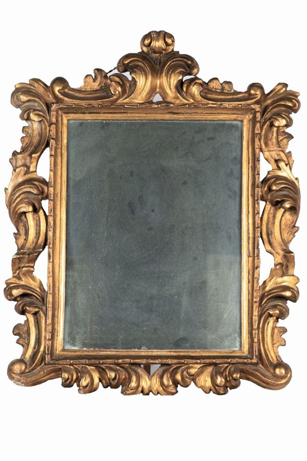 Mirror in gilded wood of the Louis XV line