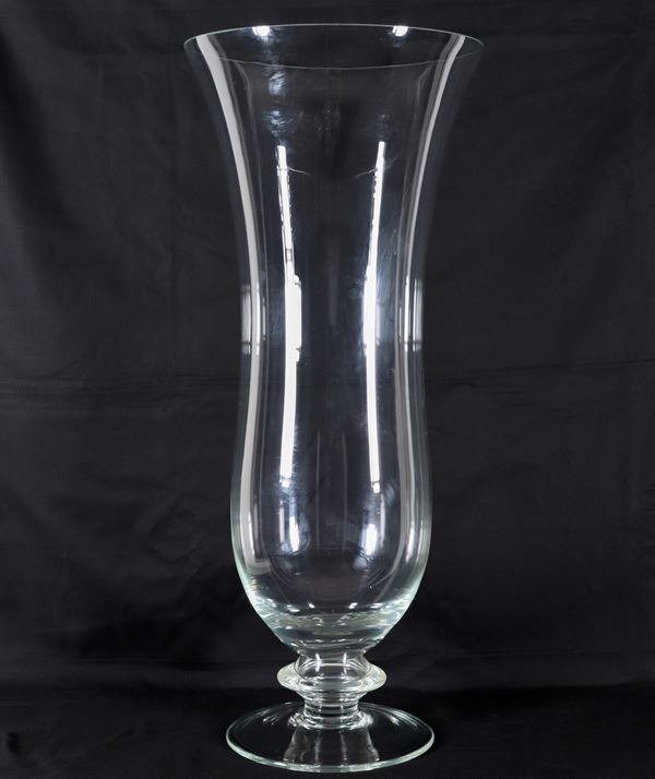 Large crystal vase  (60s - 70s)  - Auction Timed Auction - FURNITURE AND ANTIQUES - Gelardini Aste Casa d'Aste Roma