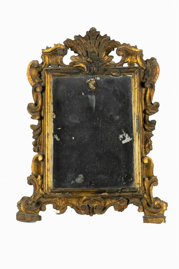 Louis XV mirror in gilded wood