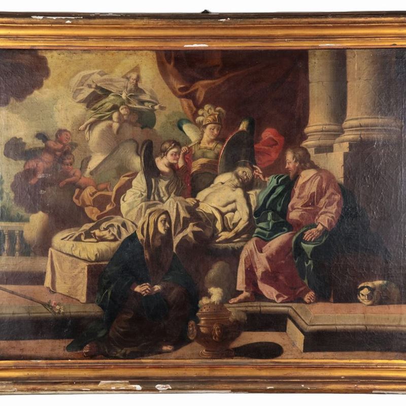 "La morte di San Giuseppe", dipinto ad olio su tela