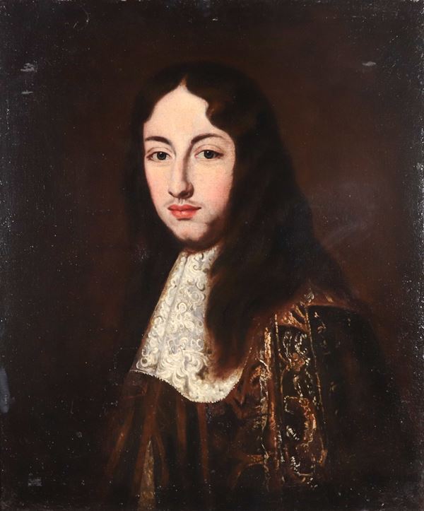 Ferdinand Voet detto Ferdinando de' ritratti - Pupil of. "Portrait of a young nobleman", oil painting on canvas