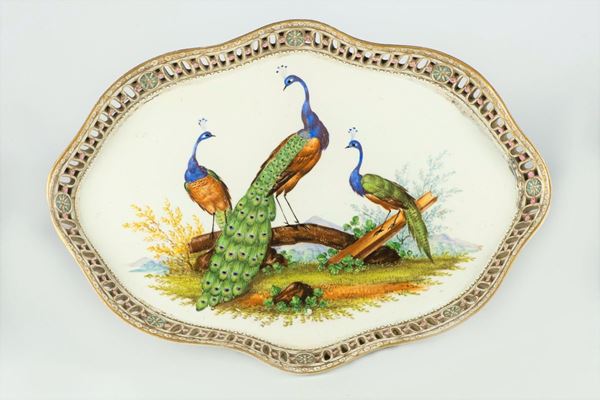 Vassoio in porcellana Meissen