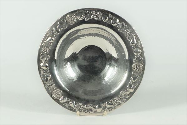 Portabonbon in argento martellato