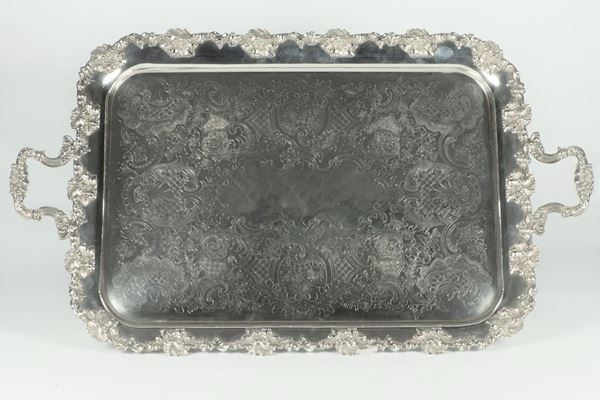 Large Sheffield tray from the Queen Victoria era