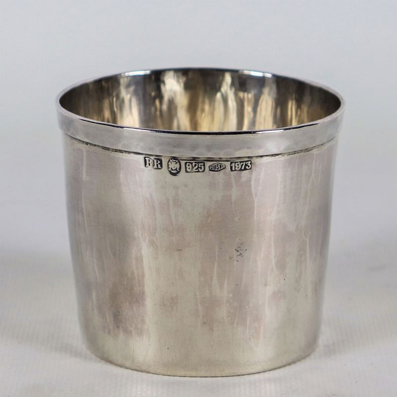 Bicchiere in argento Titolo 925, gr. 110