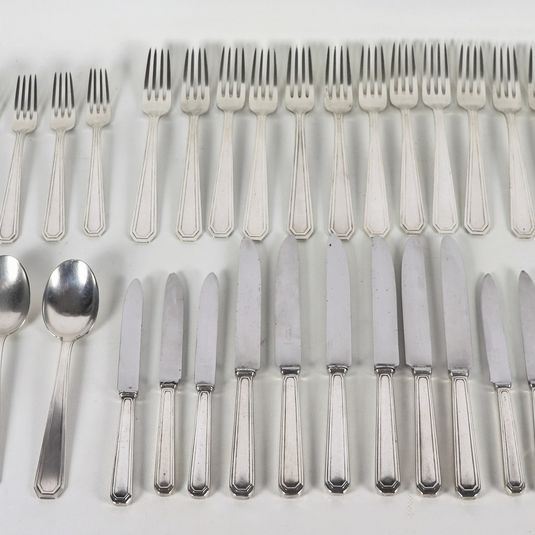 Servizio di posate in metallo argentato (48 pz)