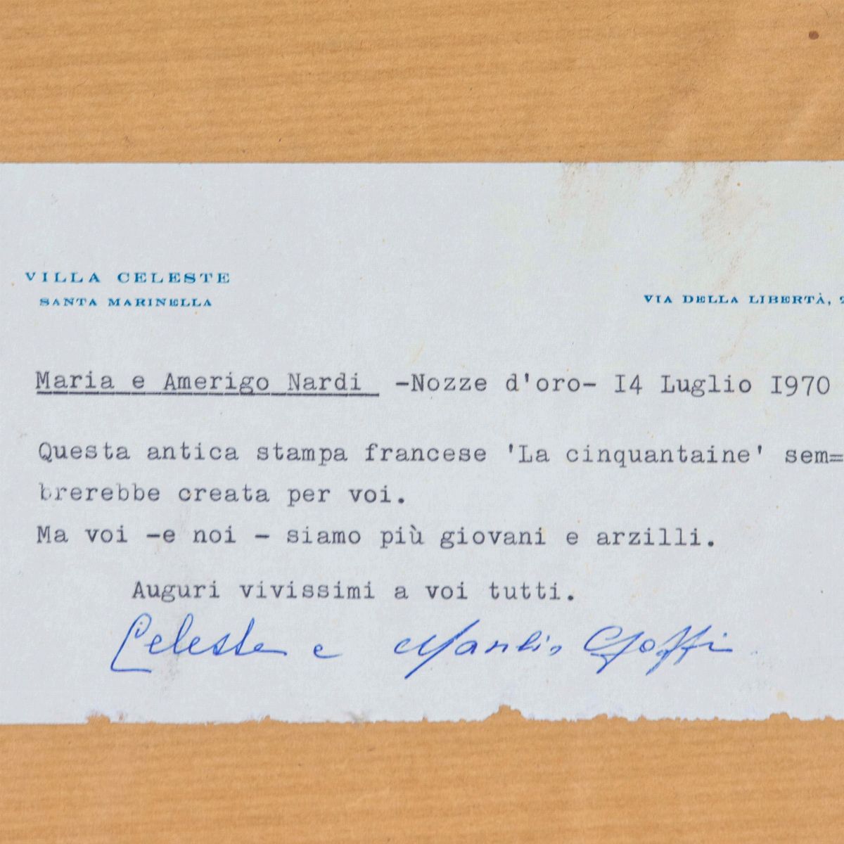 Antica stampa francese "Festa campestre"