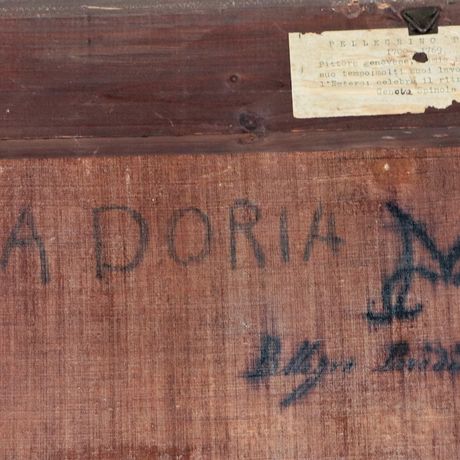 Attribuito. "Ritratto di Donna Anna Doria da bambina", dipinto ad olio su tela