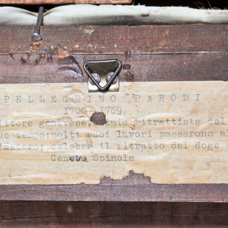 Attribuito. "Ritratto di Donna Anna Doria da bambina", dipinto ad olio su tela