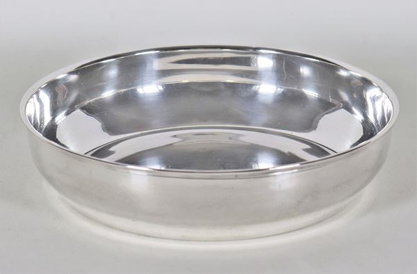 Round smooth silver fruit bowl, gr. 470
