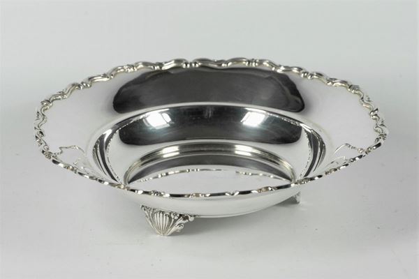 Fruttiera tonda in argento