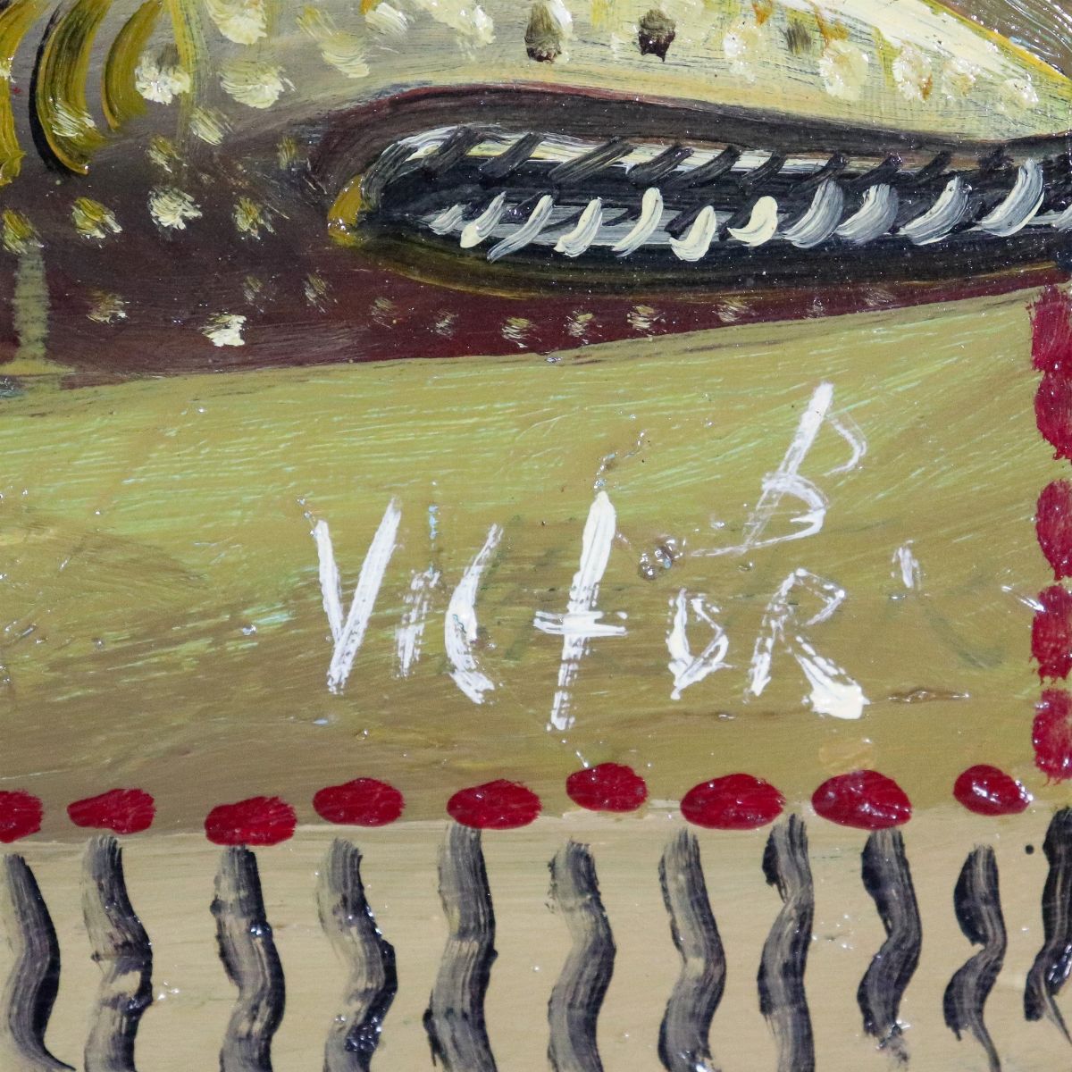 Firmato. "Senza Titolo", dipinto ad olio su tela