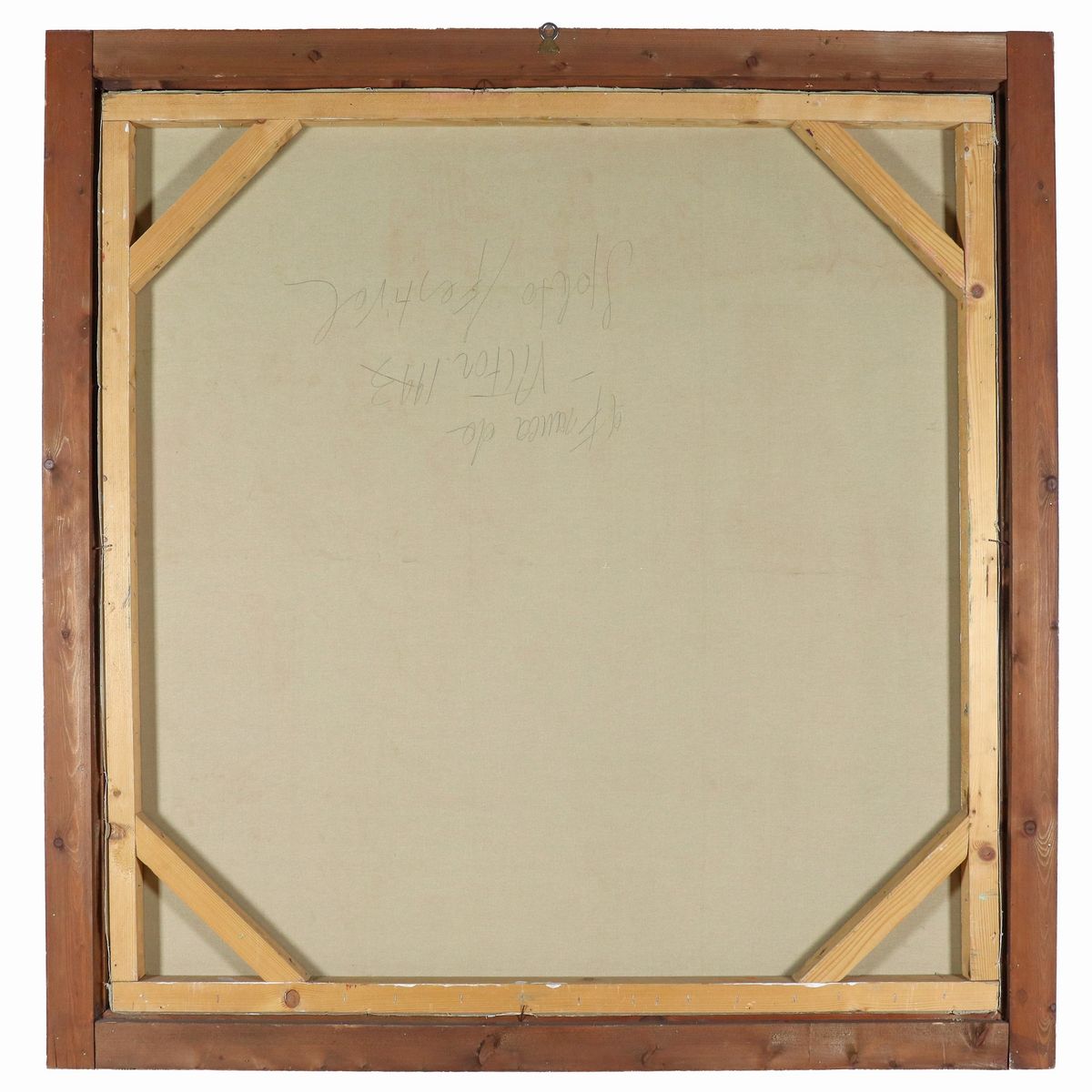 Firmato. "Senza Titolo", dipinto ad olio su tela