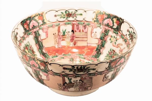 Large Canton porcelain cup