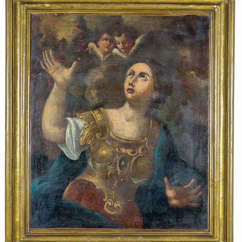 "Santa Irene di Tessalonica", dipinto ad olio su tela
