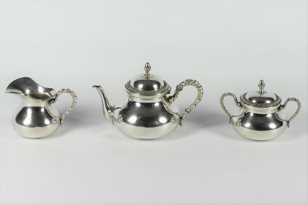 Silver tea service
