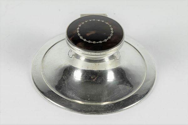 Silver inkwell
