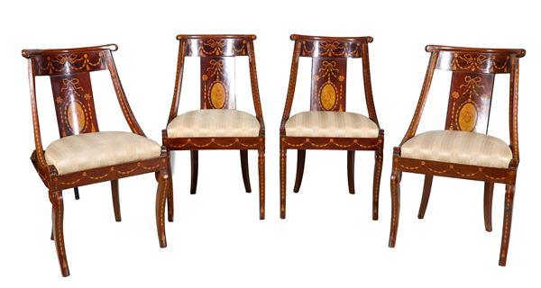 Lot of four Tuscan chairs from the Charles Minor defects