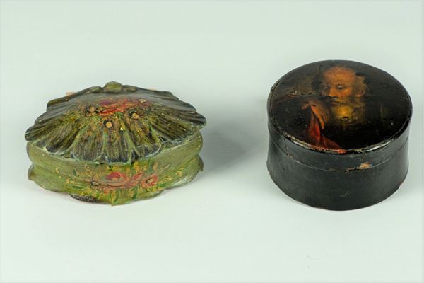 Two wooden boxes