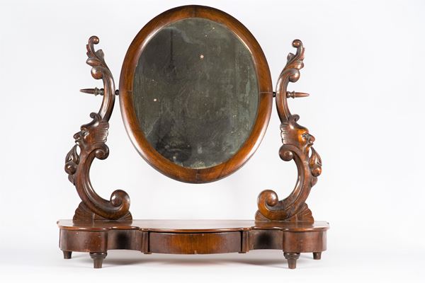 Louis Philippe dressing table in walnut
