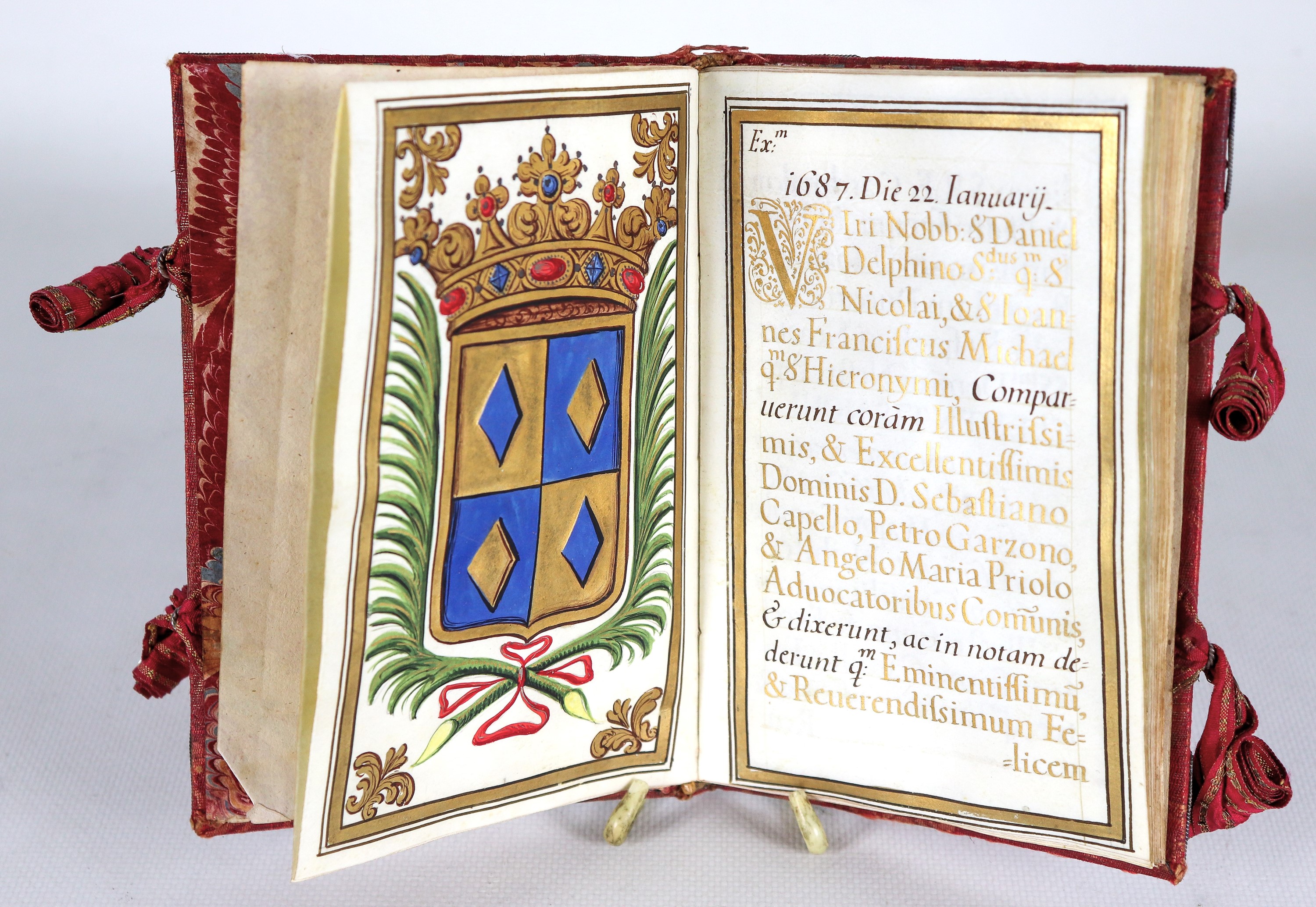 "Storia dei Notabili della Famiglia Rospigliosi negli anni 1680 e 1687", antico libretto con cope...