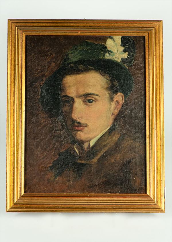 Pittore Italiano XIX Secolo - &quot;Youth portrait of Gio Batta Cattaneo della Volta&quot;