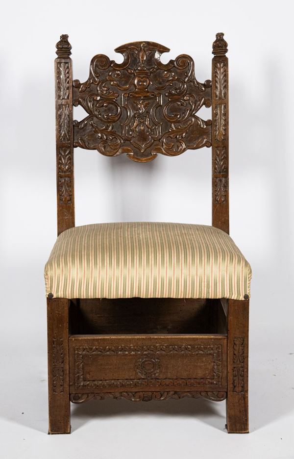 Lombardo - Veneto walnut chair
