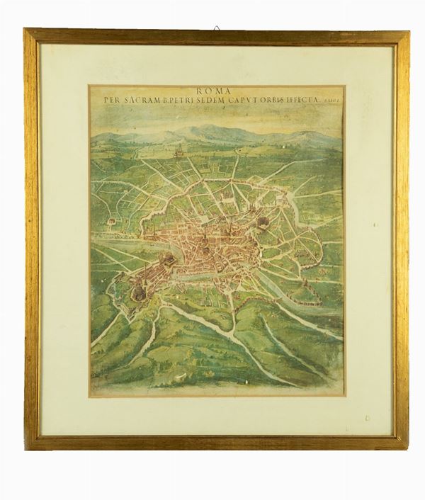 Print &quot;The Vatican State&quot;  - Auction Fine Art Legacy of Prestigious Noble Roman Villino and Private Collections - Gelardini Aste Casa d'Aste Roma